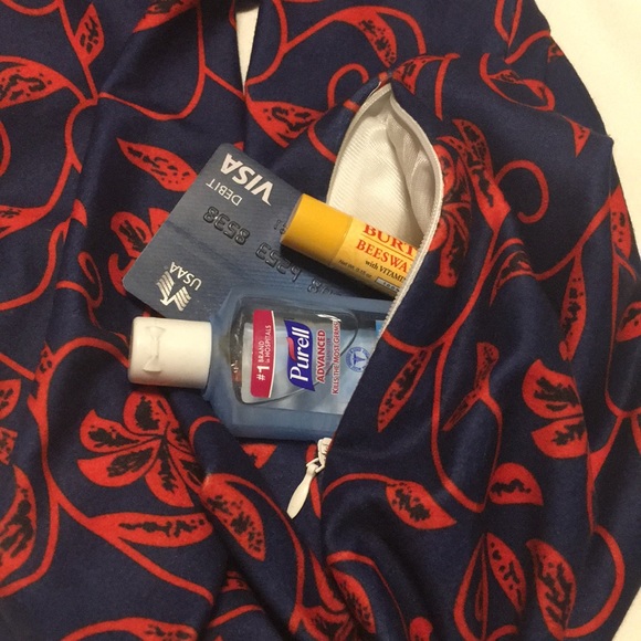 Travel Infinity Scarf with Hidden Zippered Pocket - Picture 2 of 6